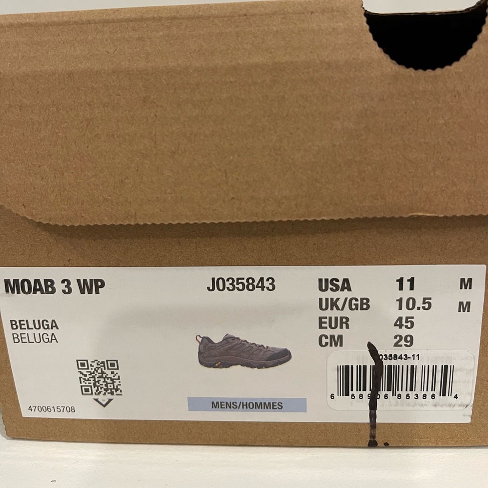 Merrell Men’s Moab 3 Hiking Shoes NEW IN BOX - Picture 6 of 6